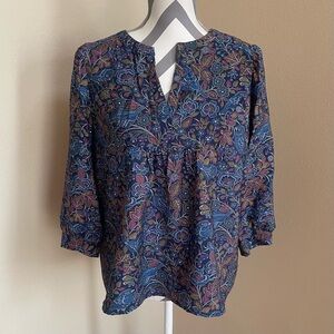 St John’s Bay -Elegant Floral Print Blouse - Shirt - Beautiful - Size: PL